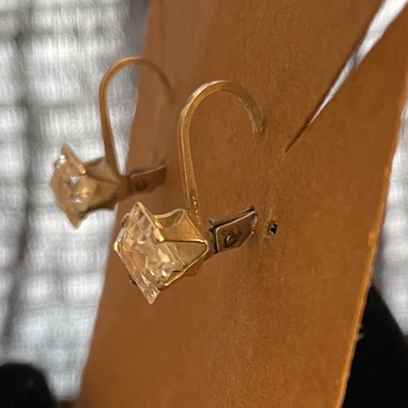 Sterling Silver Cubic Zirconia Earrings - Picture 3 of 7